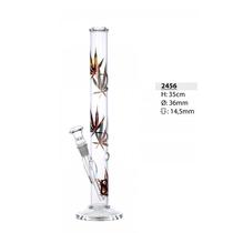 Üvegbong Bullet levél mintával 35cm